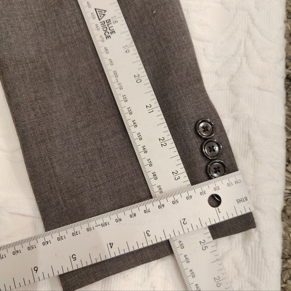 J CREW Ludlow Solid Grey Wool Tollegno 1900 Sz 40 R Mens Sport Coat Blazer - Picture 7 of 8